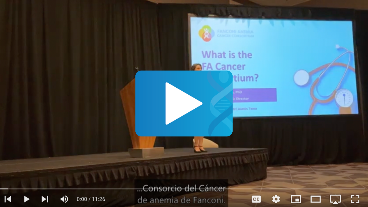 The Future of FA Cancer Research: The Fanconi Anemia Cancer Consortium