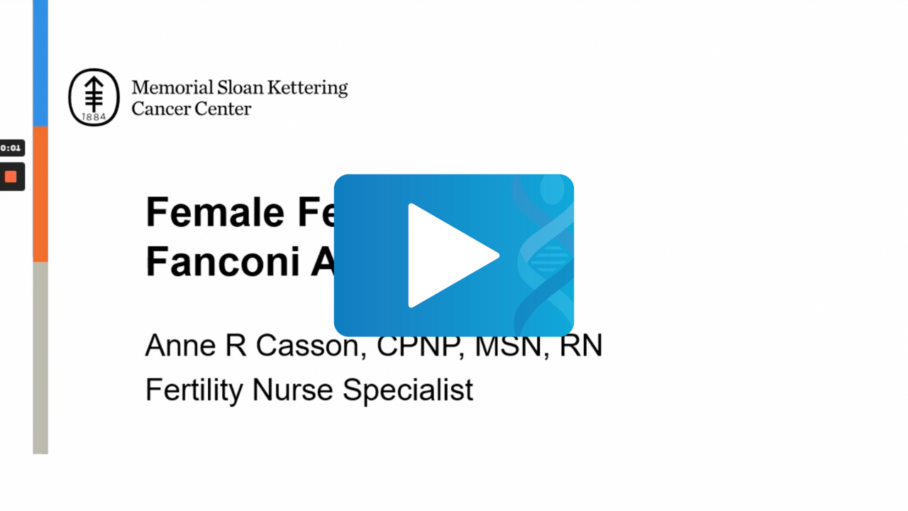 Fertility for Females with Fanconi Anemia