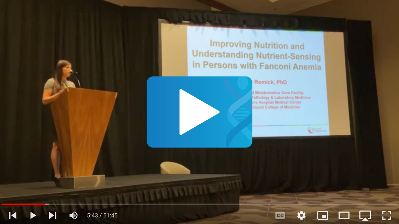 Improving Nutrition and Understanding Nutrient-sensing in Persons with Fanconi anemia