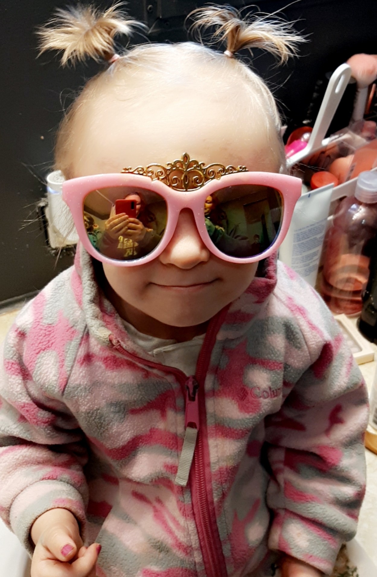 Violet with sunglasses